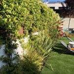 Jardinea. Proyecto de jardineria cesped artificial en Madrid Detalle Separacion 2