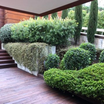 Obra y Proyecto de Paisajismo y jardinería para Chalet unifamiliar en la Moraleja de Madrid